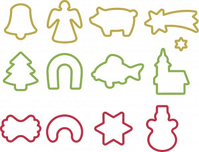 Набір форм для вирізання печива Delicia 630902 Tescoma