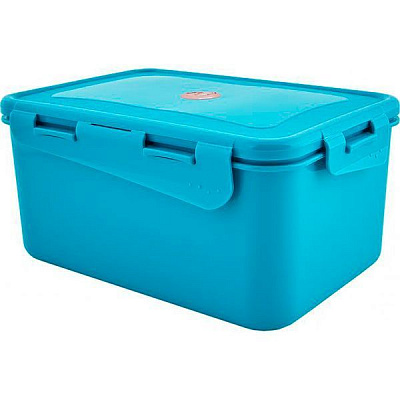 Контейнер пластиковий Алеана 169032 «Вінтаж» 1.5 л бірюзовий 95x135x200 мм