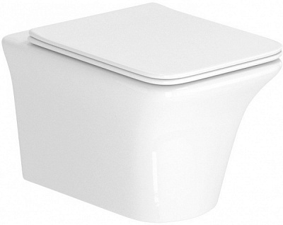 Унитаз подвесной Imprese Elanta Rimless i11565 c сиденьем Duroplast Slim Soft Close
