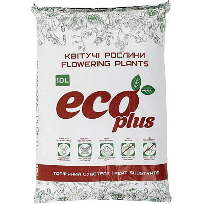 Торфосмесь Eco Plus для цветущих растений 10 л