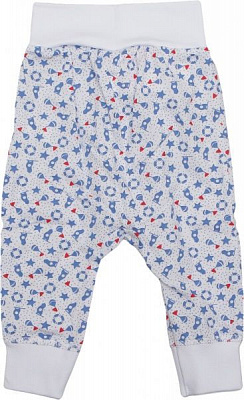 Ползунки детские Фламинго флаг р.68 белыйсиний 682-108-4 