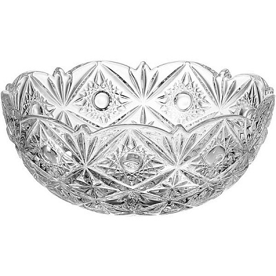 Ваза стеклянная прозрачная Nova Miranda Bowl 22 см 69001/0/9901 Bohemia