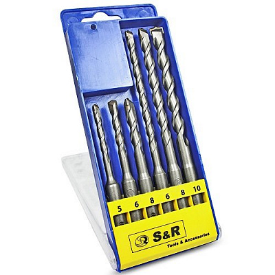 Набір бурів S&R SDS-plus 5x110 мм 6 шт. 210241006