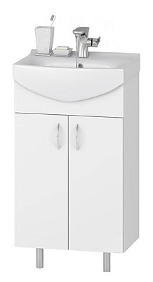 Тумба напольная Water House Артик 50 белая под умывальник Cersania 50