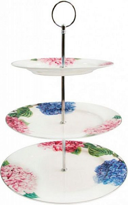 Фруктовница двухъярусная Hortensie Color 26.5 см A05142-S3-03 Astera 