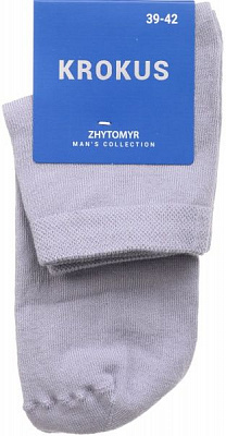 Носки мужские Krokus средние (11 см) р. 42-45 светло-серый 1 пар 133006/1 