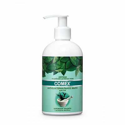 Антибактеріальне рідке мило Comex Дбайливий захист з індійських цілющих трав 350 мл