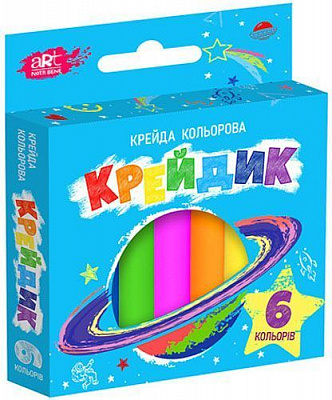 Набор мелков Nota Bene ART Крейдик тонкий 6 цветов (60)
