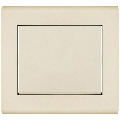 Выключатель проходной одноклавишный Makel Manolya без подсветки 10 А 250В слоновая кость 41010005