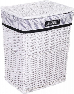 Кошик плетений Tony Bridge Basket з текстилем 37х27х48 см HQN20-2AB-2