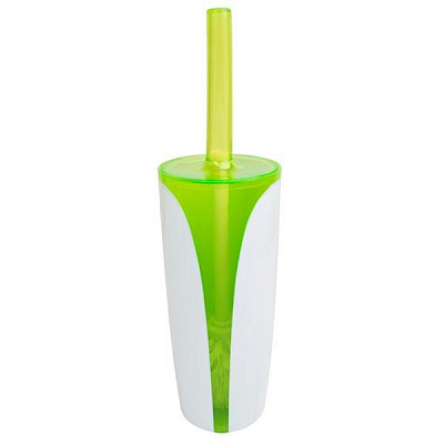 Щетка для унитаза Trento Arte Green бело-зеленая