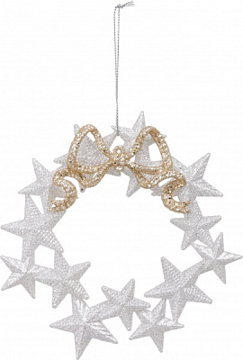 Подвеска пластиковая Global Treasure Веночек из звезд 14 см в ассортименте P2117014-B1/4