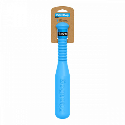 Игрушка для собак PitchDog бита для апортировки 35 см голубая