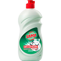 Засіб для ручного миття посуду SAMA Економ Яблуко 0,5л
