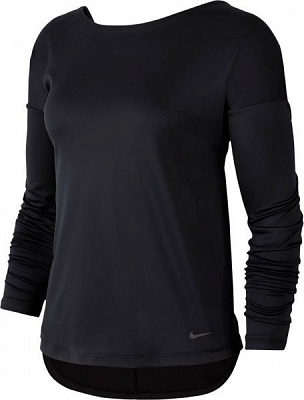 Футболка Nike W NP DRY ELASTIKA LS TOP ESSNT CJ3225-010 L черный