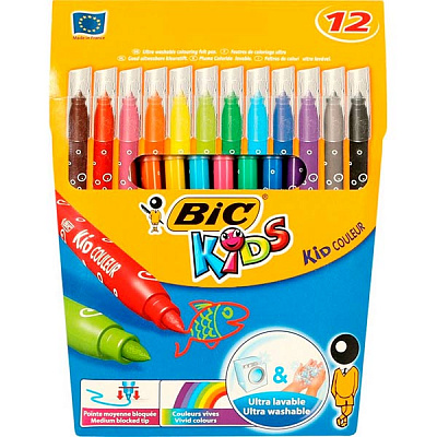 Фломастери Kid couleur 12 шт 841798 BIC