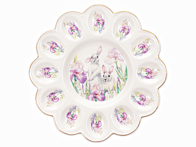 Подставка для яиц Lefard Bunny in Flowers 943-220