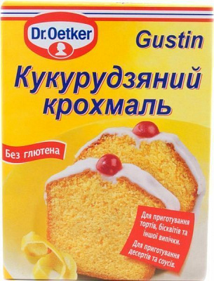 Крахмал кукурузный Gustin 200 г Dr. Oetker (5941132018295) 