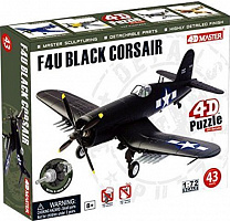 Пазл 4D Master Літак F4U Black Corsair 26906