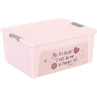 Ящик для зберігання Smiley Paris Chic рожевий 140x320x240 мм