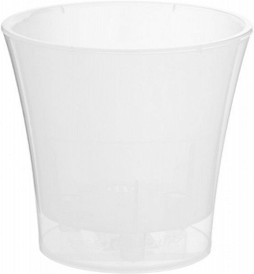 Горщик пластиковий Santino Арте круглий 2л прозорий