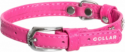 Ошейник WAUDOG Glamour со стразами Цветок 1,2х21-29 см 32697