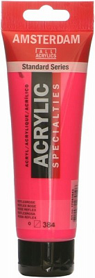 Краска акриловая № 384 Зеракльно розовый 120 мл Amsterdam Standart Royal Talens