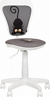 Крісло дитяче Nowy Styl MINISTYLE GTS WHITE (CH) CAT & MOUSE сірий/з тваринами 