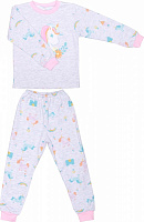 Пижама детская для девочки Татошка 0102271едс р.122 серый 