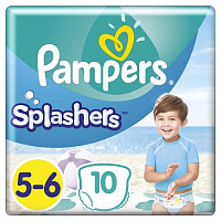 Подгузники-трусики для плавания Pampers Splashers Junior р. 5-6 (12-17 кг) 10 шт./уп.