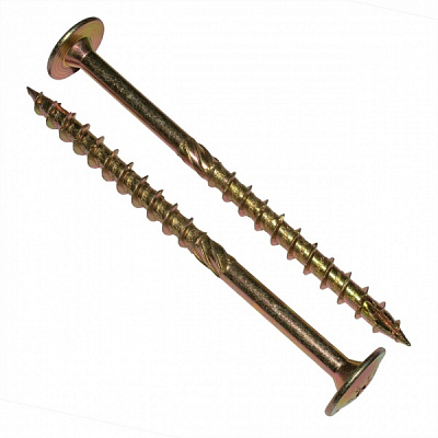 Шуруп конструкционный с пресс-шайбой вес 10x140 мм желтый цинк Expert Fix