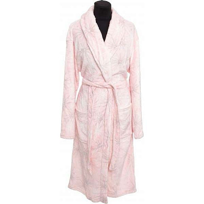 Халат домашний La Nuit Сияние р. XL розовый с принтом