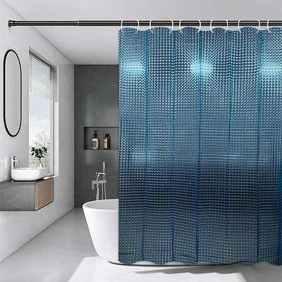 Шторка для ванны Rapal 3D Sky, 180х180 см