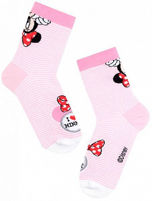 Носки детские Conte-Kids DISNEY 350 17С-126СПМ р.22 светло-розовый с рисунком 