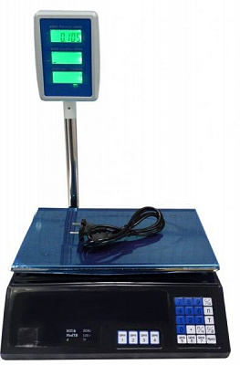 Весы торговые LT-30C со стойкой (LED) 30 кг 