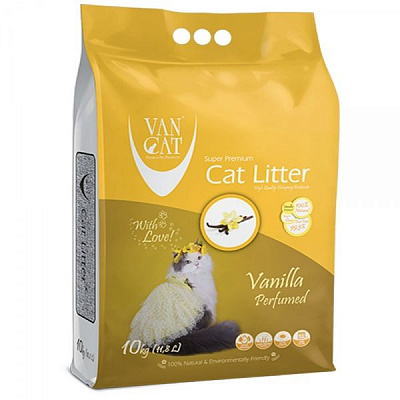 Наполнитель бентонитовый VanCat 10 кг аромат Ваниль