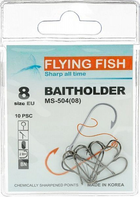 Крючок Flying Fish Baitholder №8 10 шт. MS-504(05)