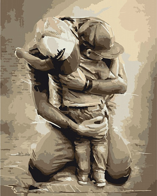 Картина по номерам Папины объятия 40х50 см ArtCraft 