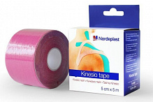 Кінезіологічний тейп НордеПласт 5смх5м рожевий нестерильні 1 шт.