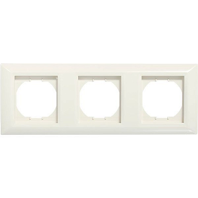 Рамка трехместная UP! (Underprice) Vesta горизонтальная кремовый