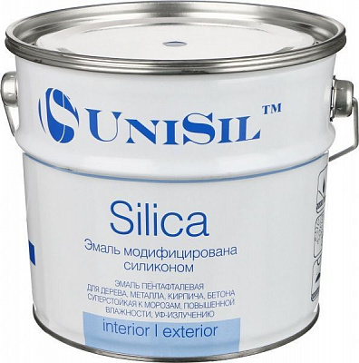 Эмаль UniSil пентафталевая Silica синий глянец 2,2л 2,8кг