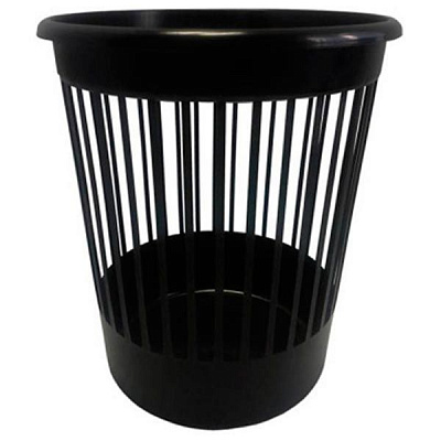 Корзина офисная для бумаги Arnika 10 л пластиковая черная 82061 черный 