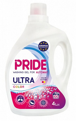 Гель для машинной и ручной стирки Pride Ultra Color 4 л 