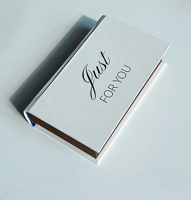 Шкатулка-книга для денег Just for you 19,8x12 см белая CooverBox