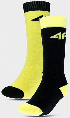 Шкарпетки 4F SOCKS FNK M120 (2PACK) 4FJWAW23UFSOM120-90N р.36-38 жовтий