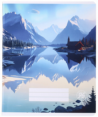 Тетрадь школьная Pixel landscape2_25 96 листов в клеточку Nota Bene