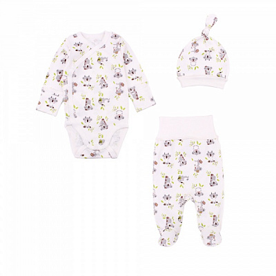 Комплект детской одежды Фламинго Ясельный молочный р.56 