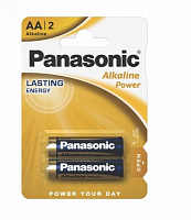 Батарейка Panasonic ALKALINE POWER AA (LR6REB/2BP)