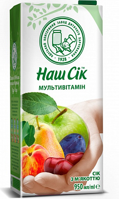 Сок Наш Сік Мультивитамин 0,95 л 