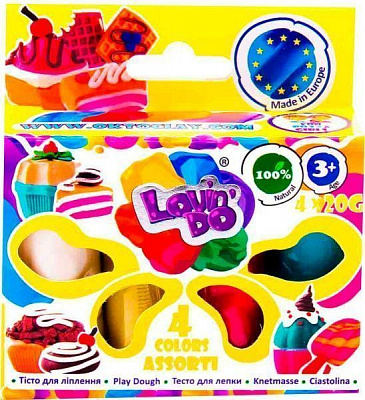 Тісто для ліплення Асорті 4 кольори 41027